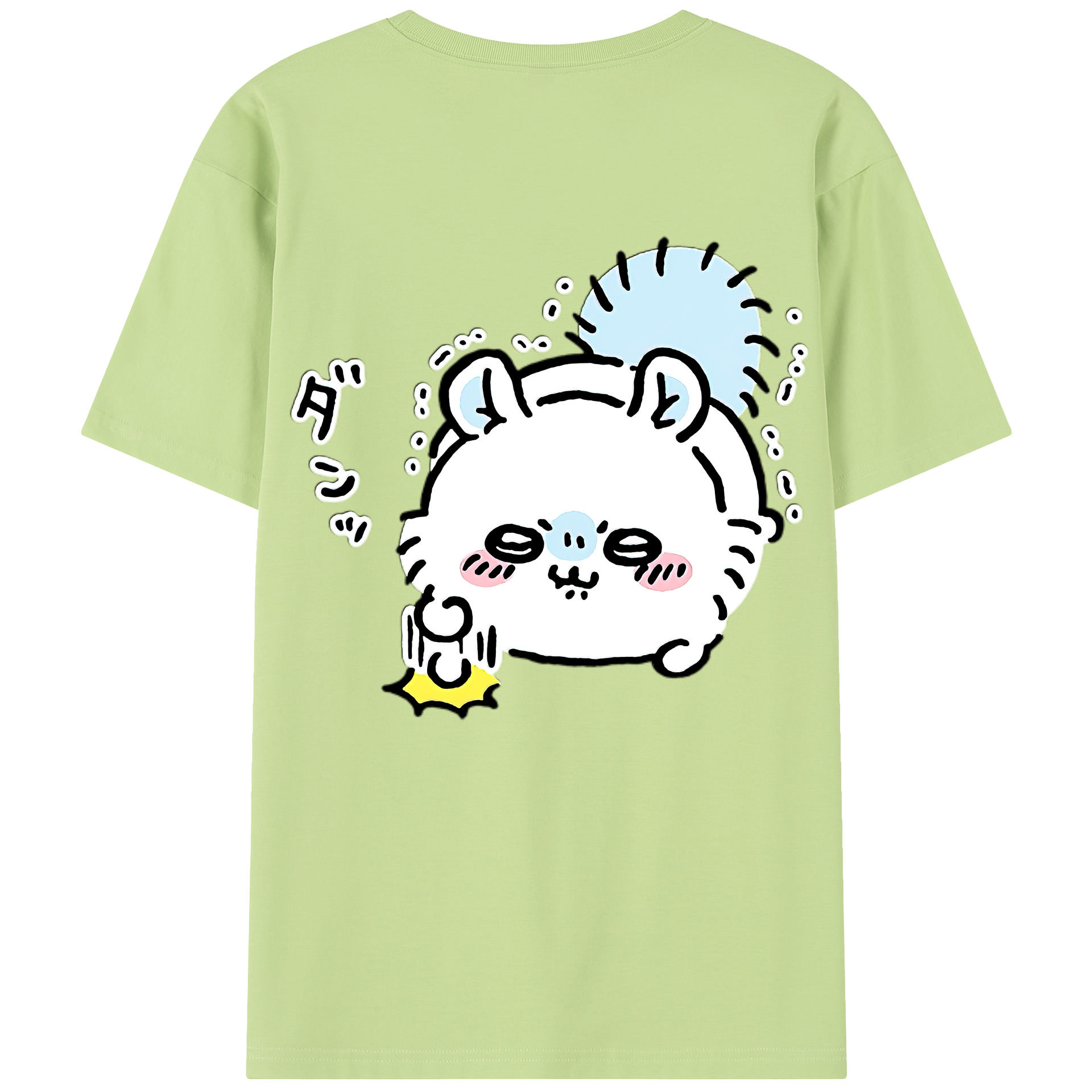 （画像用） ちいかわ モモンガ Chii-kawa Momonga 綿100％半袖Tシャツ（背面プリント）
